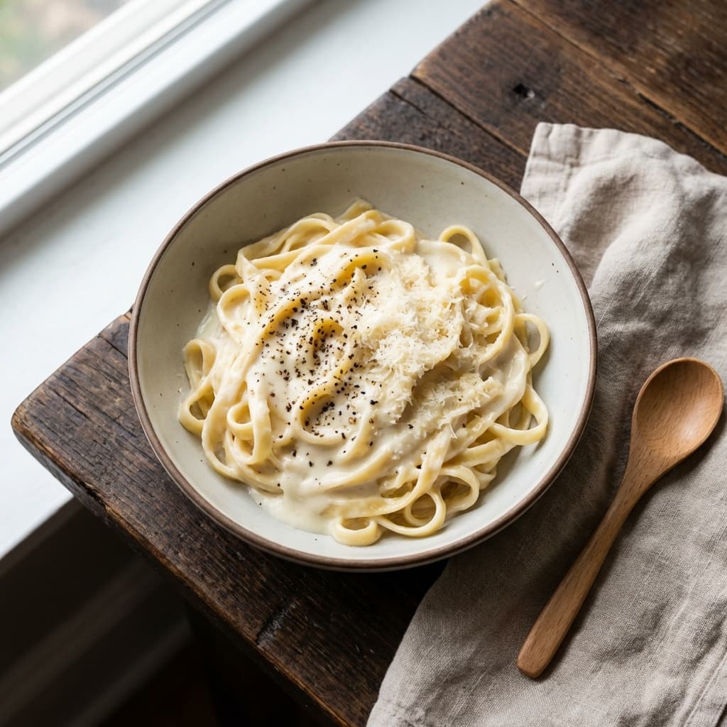 3-Ingredient Alfredo (Plus “Real” Version): Creamy coating without flour paste or jarred sadness.