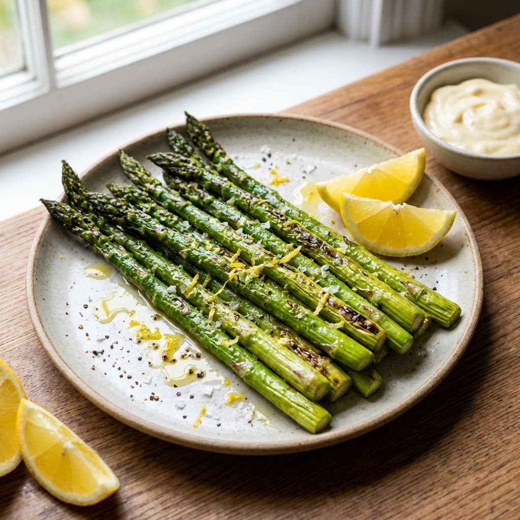 Air Fryer Asparagus (Blistered, Not Stringy) from Seasonal Desk