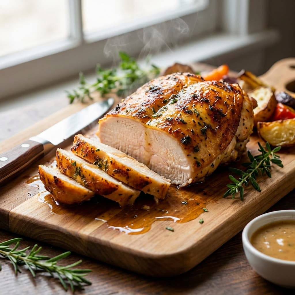 Air Fryer Chicken Breast (Juicy, Not Chalk): Juicy air fryer chicken breast with a simple spice rub — never dry, never boring.