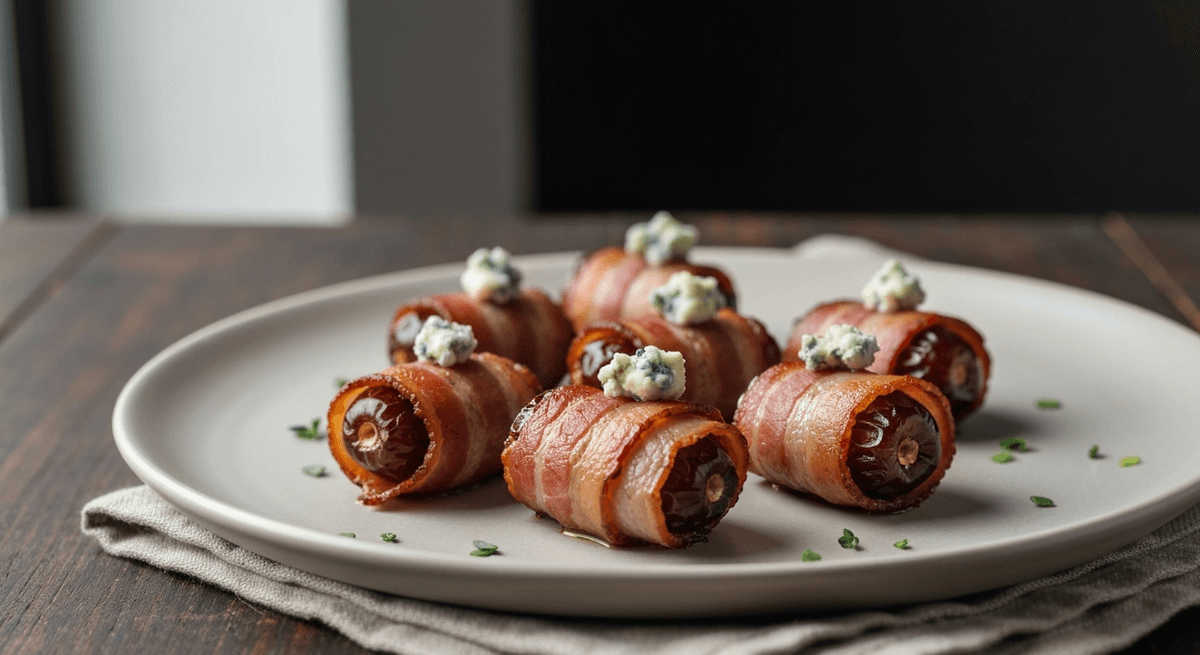 Sweet Medjool dates meet tangy blue cheese and crispy bacon in this flavor-packed appetizer. An irresistible combination that's sure to impress!