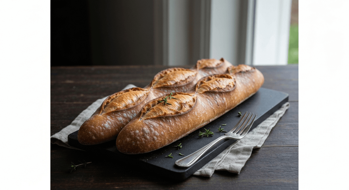 Baguette — French Bread: Experience the unparalleled joy of baking your own authentic French baguette. The crisp, crackling crust and airy, flavorful crumb will transport you to a Parisian bakery.
