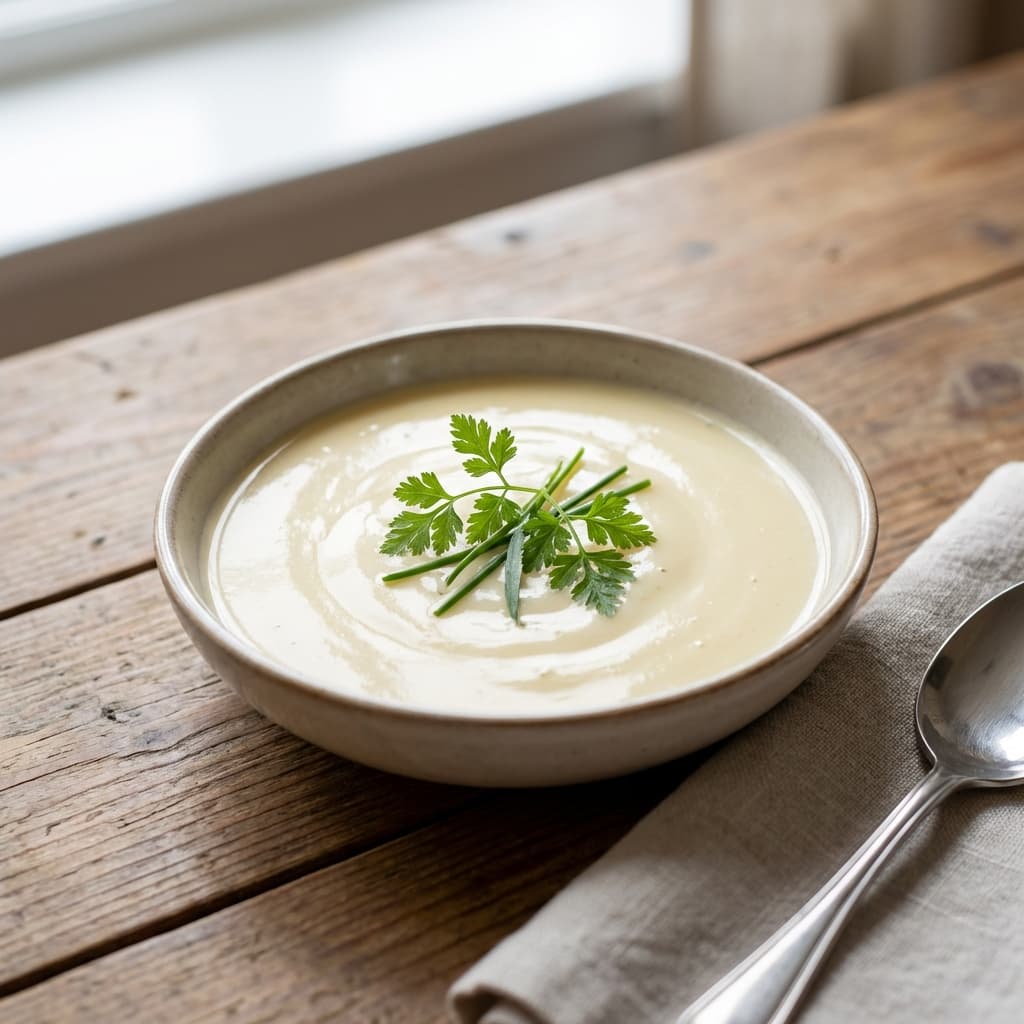 Hot vinegar, cold butter, creamy magic.