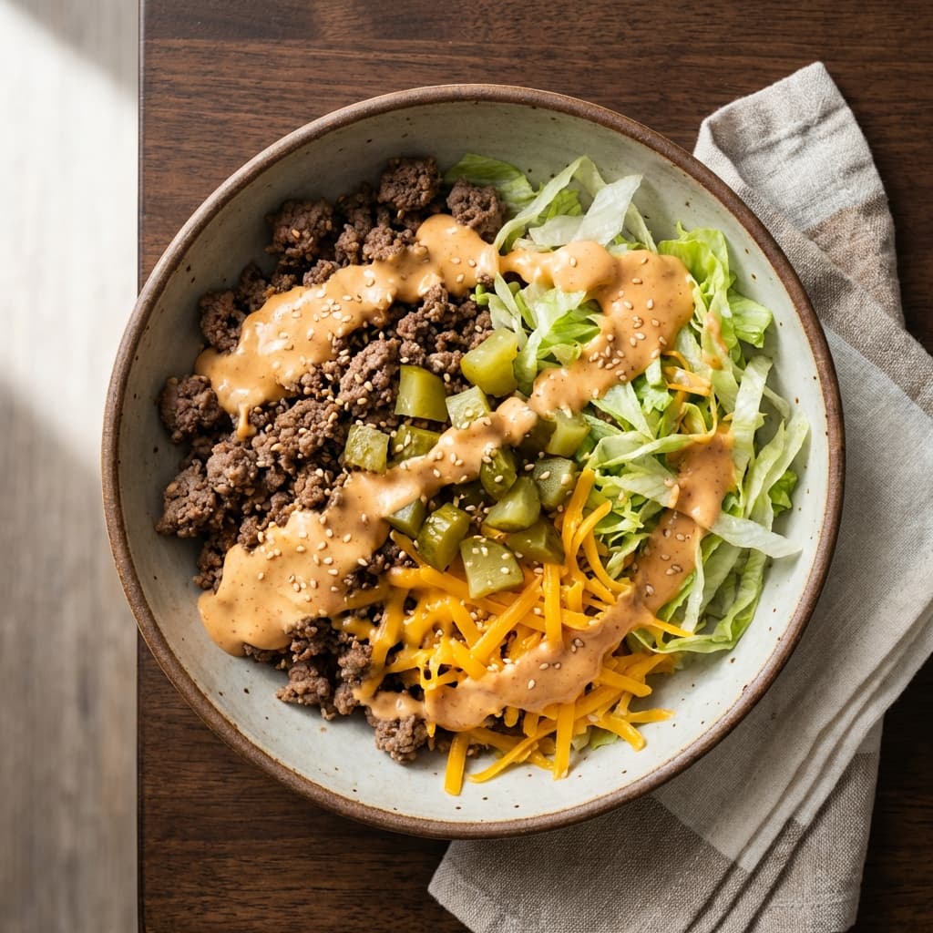 Big Mac Protein Bowl