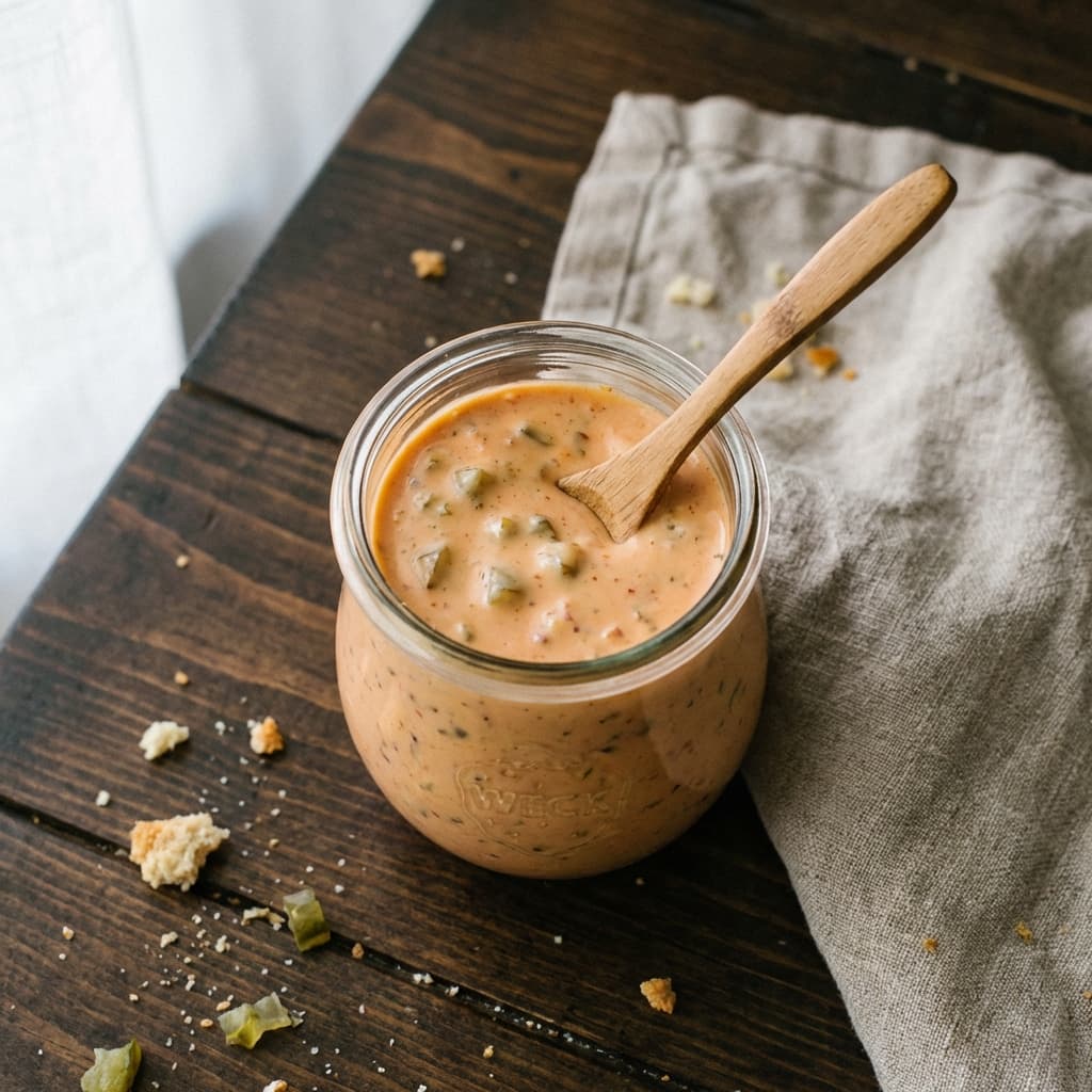 The iconic burger sauce, made at home in two minutes flat.