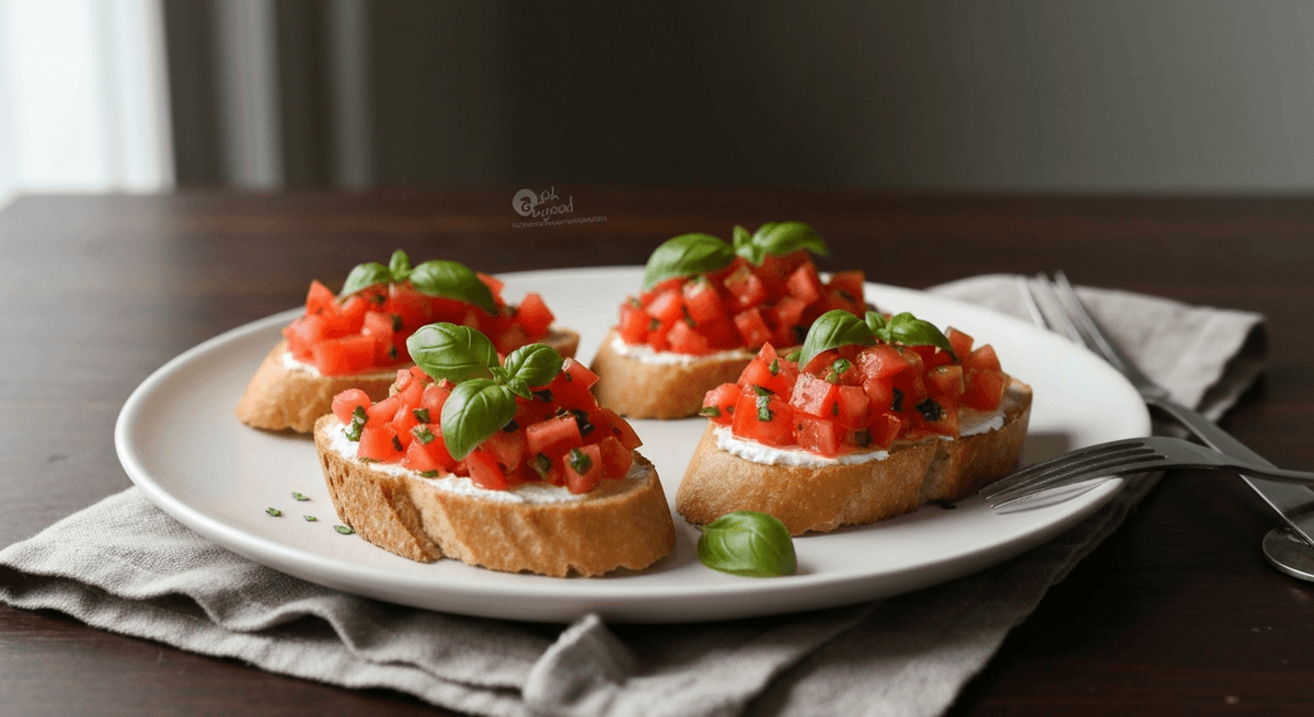Bruschetta — Classic Tomato Basil: Bright, fresh, and bursting with flavor, this classic bruschetta is the perfect starter for any gathering. The secret? Salting the tomatoes to unlock their sweetn...