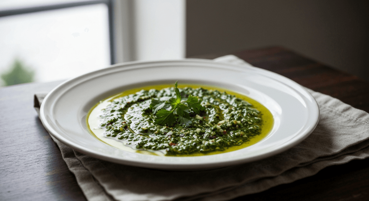 Chimichurri — Argentine Herb Sauce: Experience the vibrant flavors of Argentina with this bright and herby chimichurri sauce. Perfect for grilled meats, vegetables, and more!