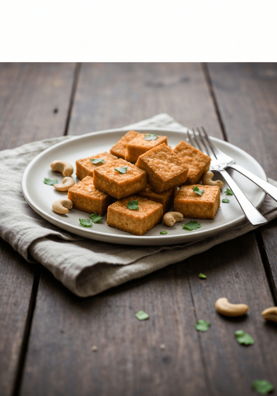 Crispy Tofu with Cashews recipe