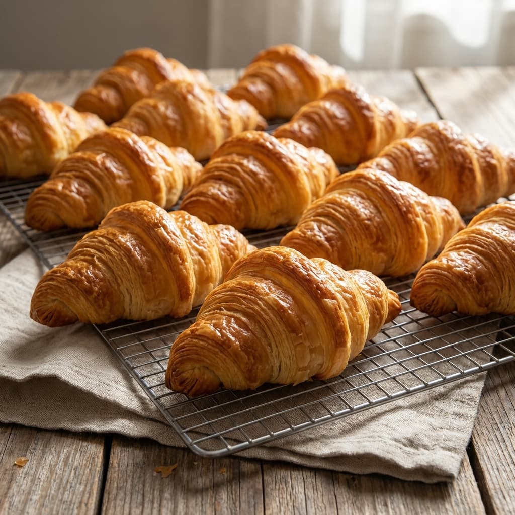 Croissants: 27 layers of butter and dough. Zero compromise.
