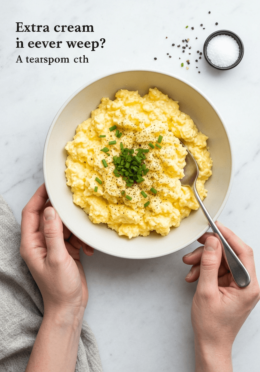 Extra-Creamy Scrambled Eggs: The secret to eggs that never weep? A teaspoon of cornstarch.