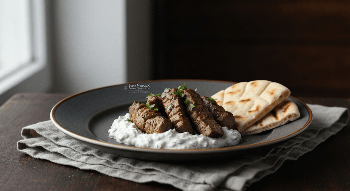 Greek Lamb Gyros: Experience the taste of Greece with this authentic lamb gyros recipe, featuring tender slices of marinated lamb, creamy tzatziki sauce, and warm pita bread.