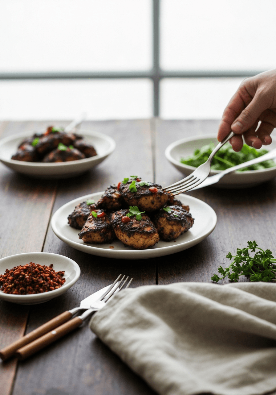 Experience the fiery taste of Jamaica with this authentic Jerk Chicken recipe. Scotch bonnet peppers and allspice create a flavor explosion you won't forget.