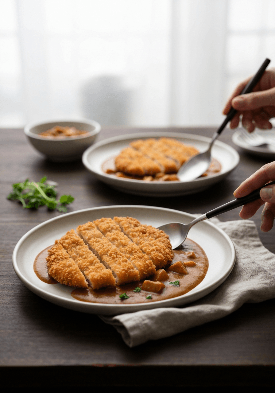 Katsu Curry — Japanese Comfort: Experience the ultimate Japanese comfort food: crispy katsu cutlets swimming in a rich, savory curry sauce. A perfect blend of textures and flavors that will transpo...