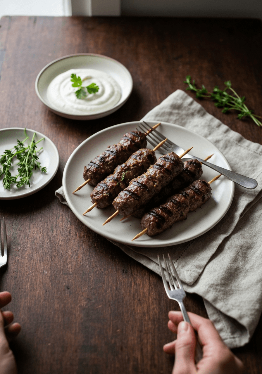 Lamb Kofta — Grilled Kebabs