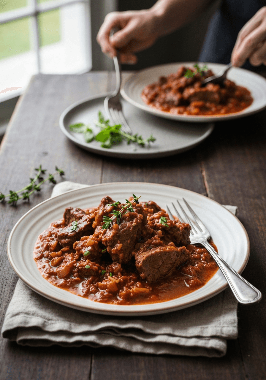 Lamb Ragu: Fall-apart tender lamb in a rich, wine-infused tomato sauce. The perfect Sunday supper.