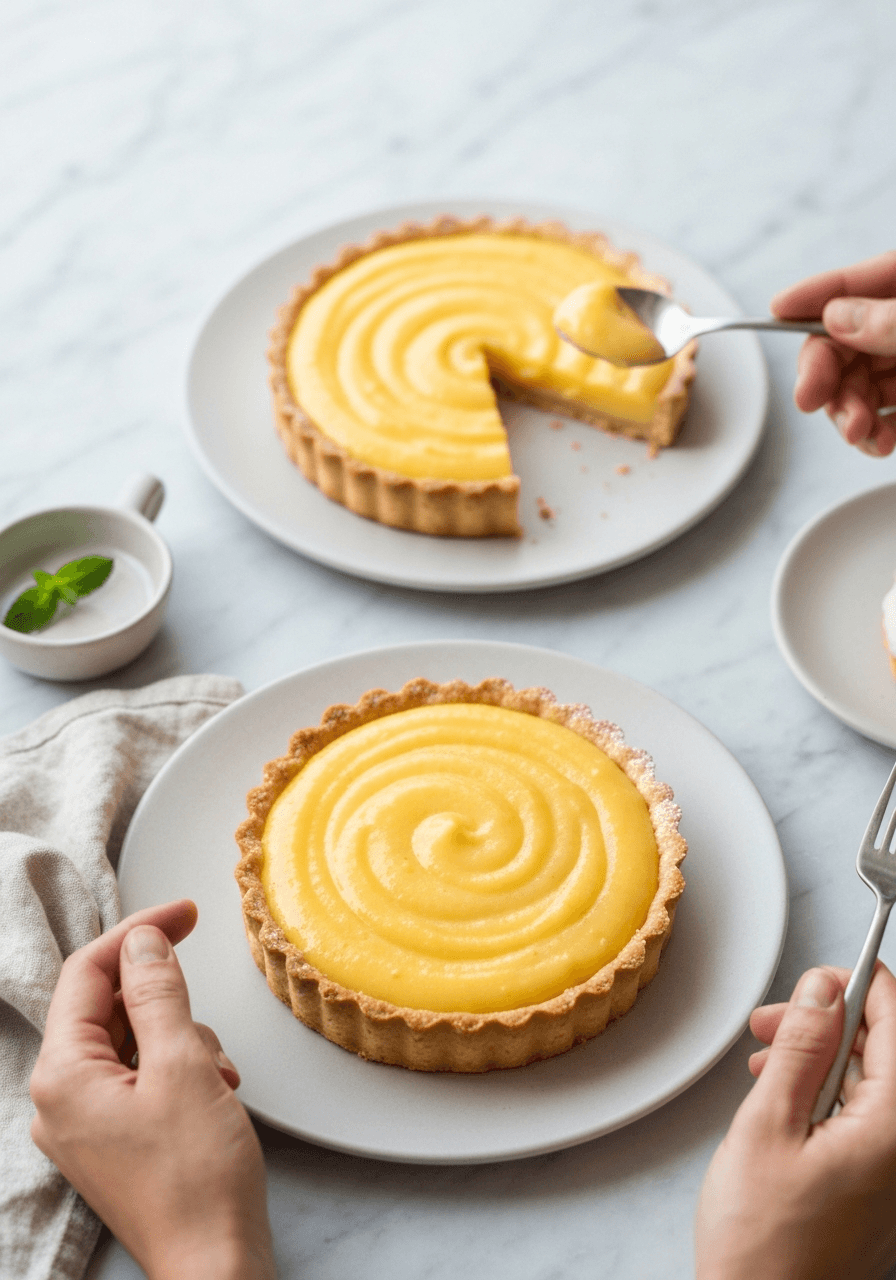 A classic French lemon tart with a buttery crust and a tangy, smooth lemon curd. The perfect balance of sweet and tart.