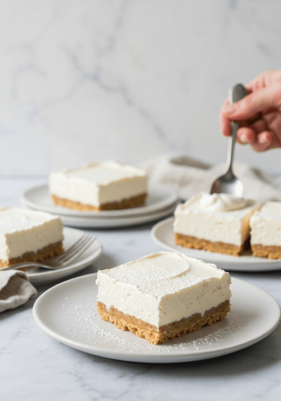 No-Bake Cheesecake Bars: Cool, creamy, and utterly irresistible – these no-bake cheesecake bars are the perfect summer treat. A simple recipe that delivers maximum flavor and satisfaction.