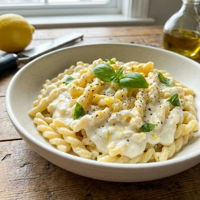 One-Pot Pasta with Ricotta & Lemon