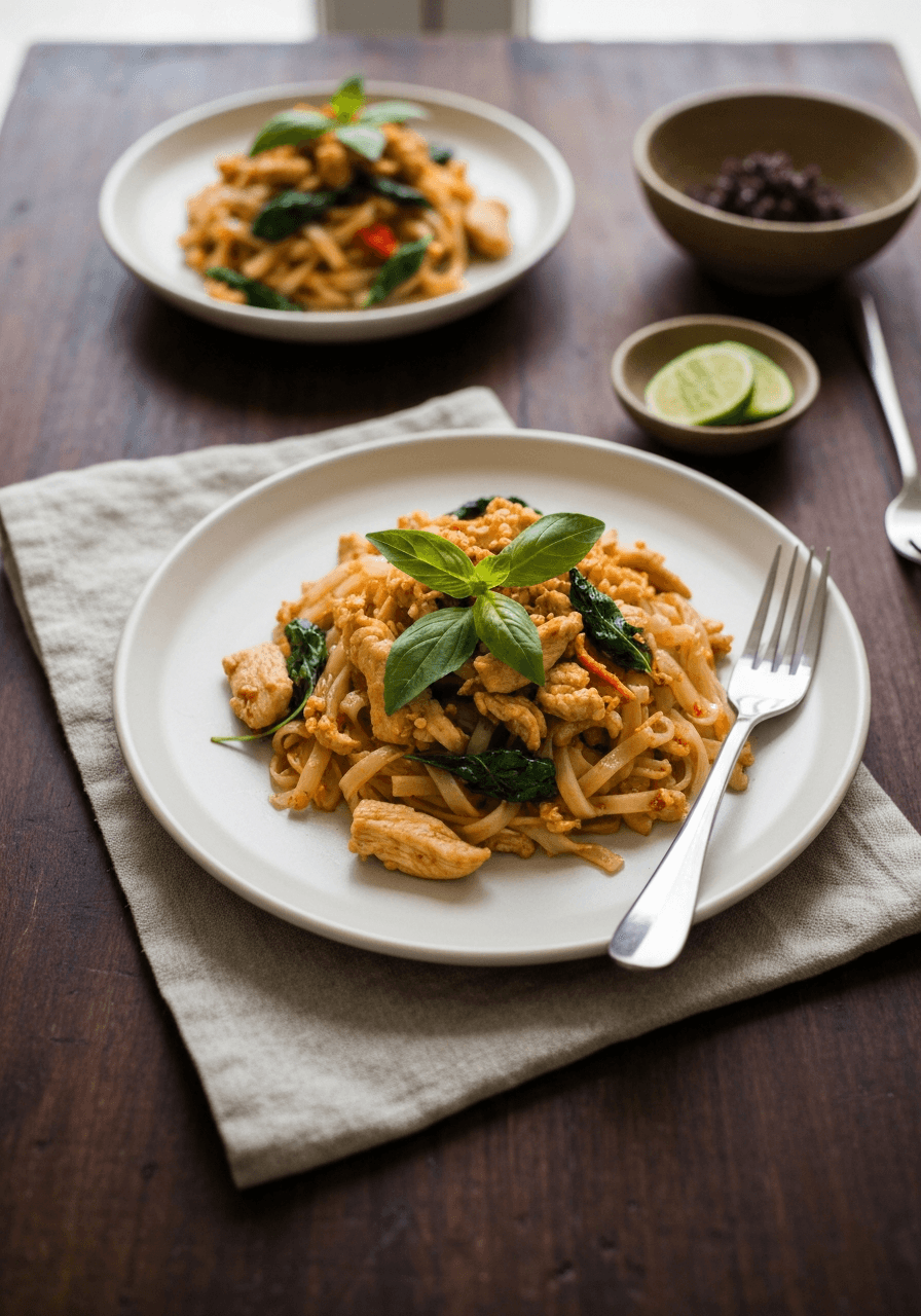 Pad Krapow — Thai Basil Chicken: Experience the authentic taste of Thailand with this quick and easy Pad Krapow recipe! The fiery flavors and aromatic holy basil will transport you to the streets o...