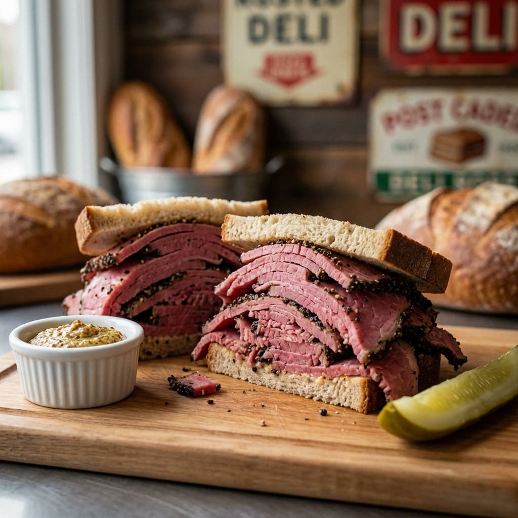 Pastrami: Brine for a week, smoke for a day, steam for an hour.