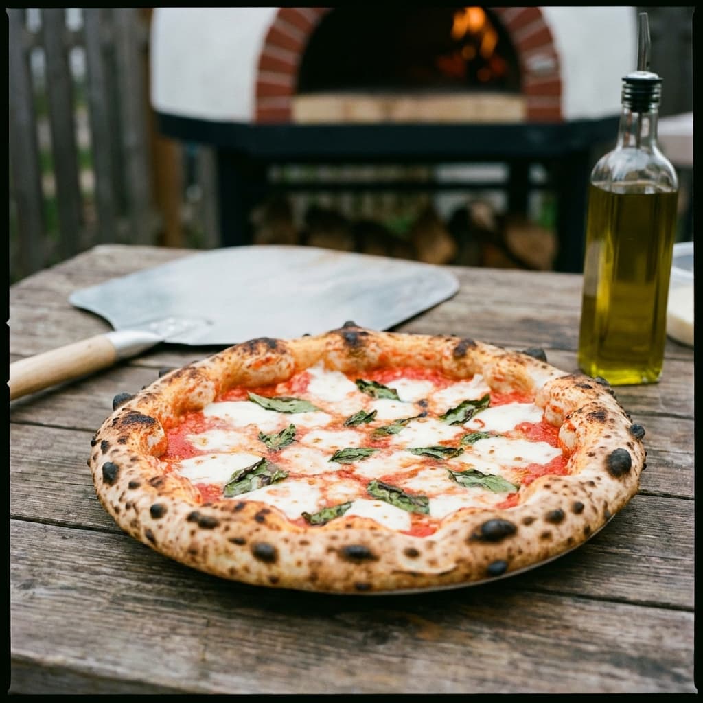 Pizza Napoletana: Blistered crust, wet center, 90 seconds of heat.