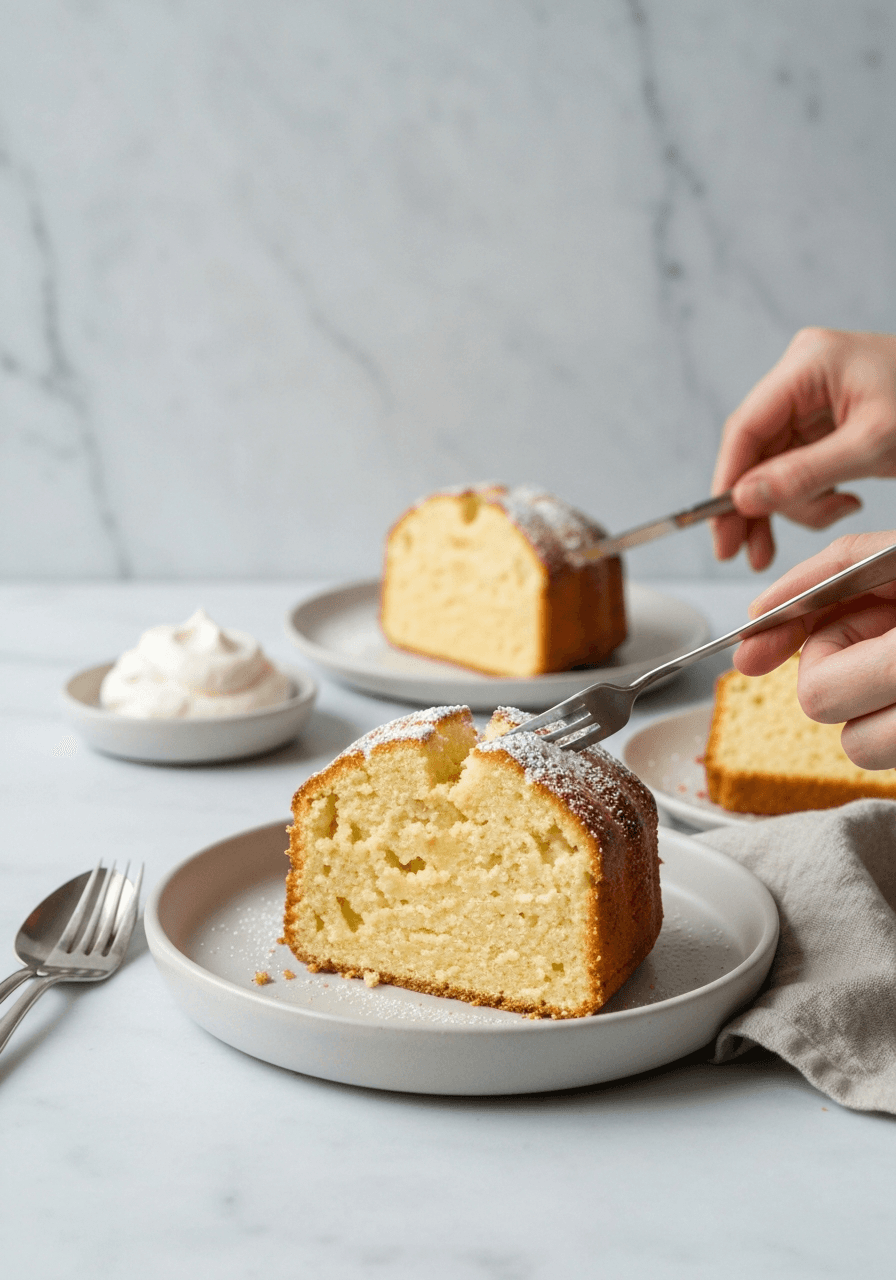 Pound Cake — Classic Vanilla: A classic vanilla pound cake with a fine crumb and rich, buttery flavor. The secret? Room temperature butter, creamed to perfection.