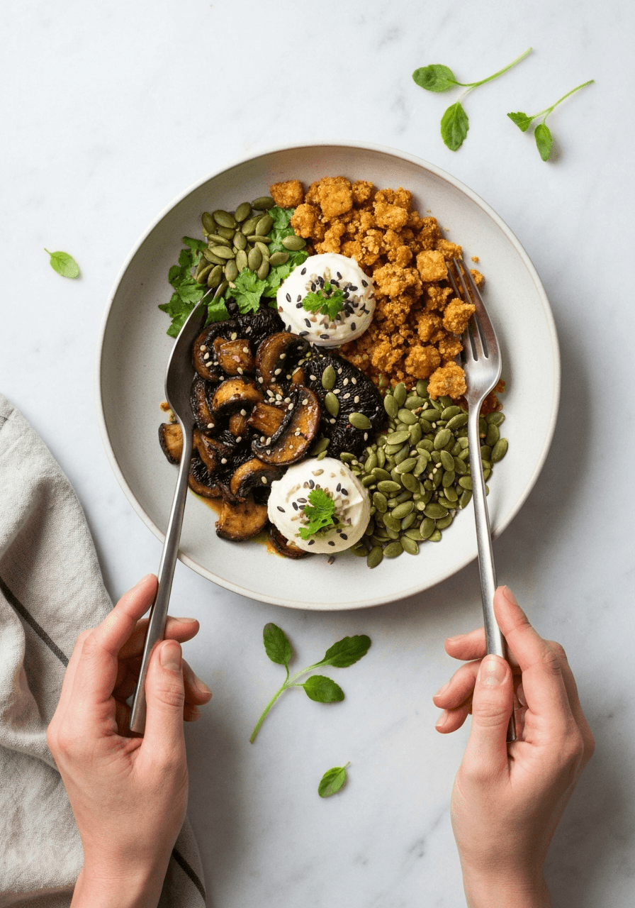 RAW VEGAN Sweet JERK Portobello 'Shrooms Recipe (BOMB Salad Topper!)
