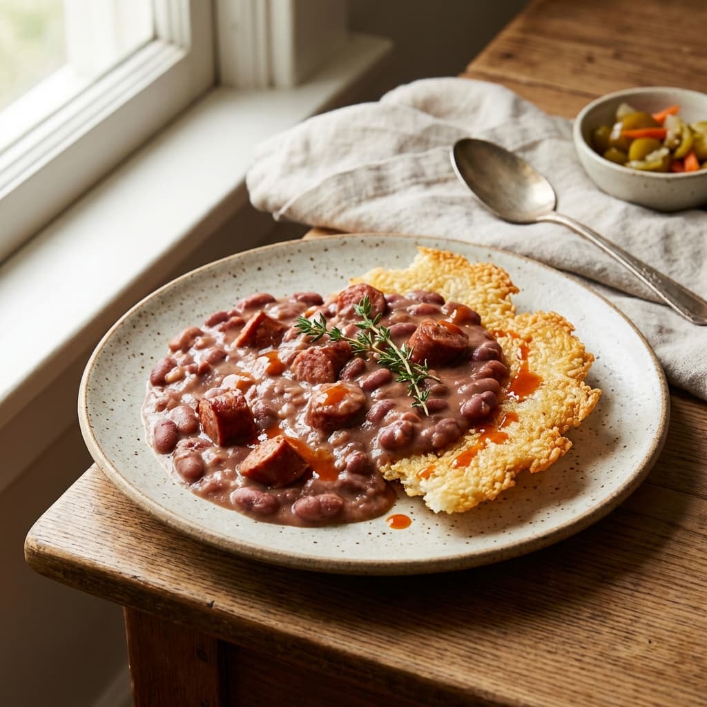 Red Beans + Crispy Rice Sheet (Ladle Over)