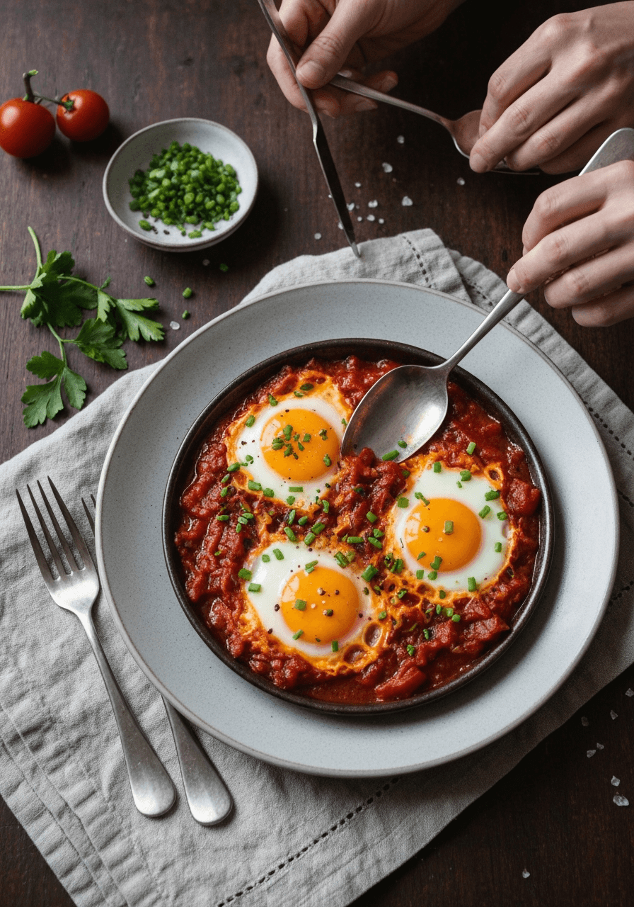 Shakshuka — Eggs in Tomato Sauce