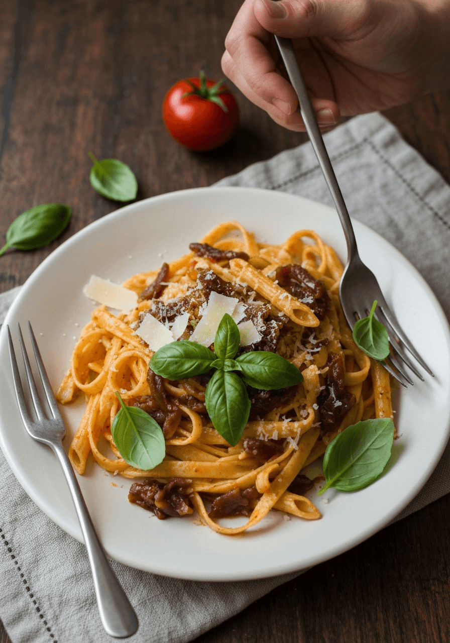 Caramelized Shallot Pasta