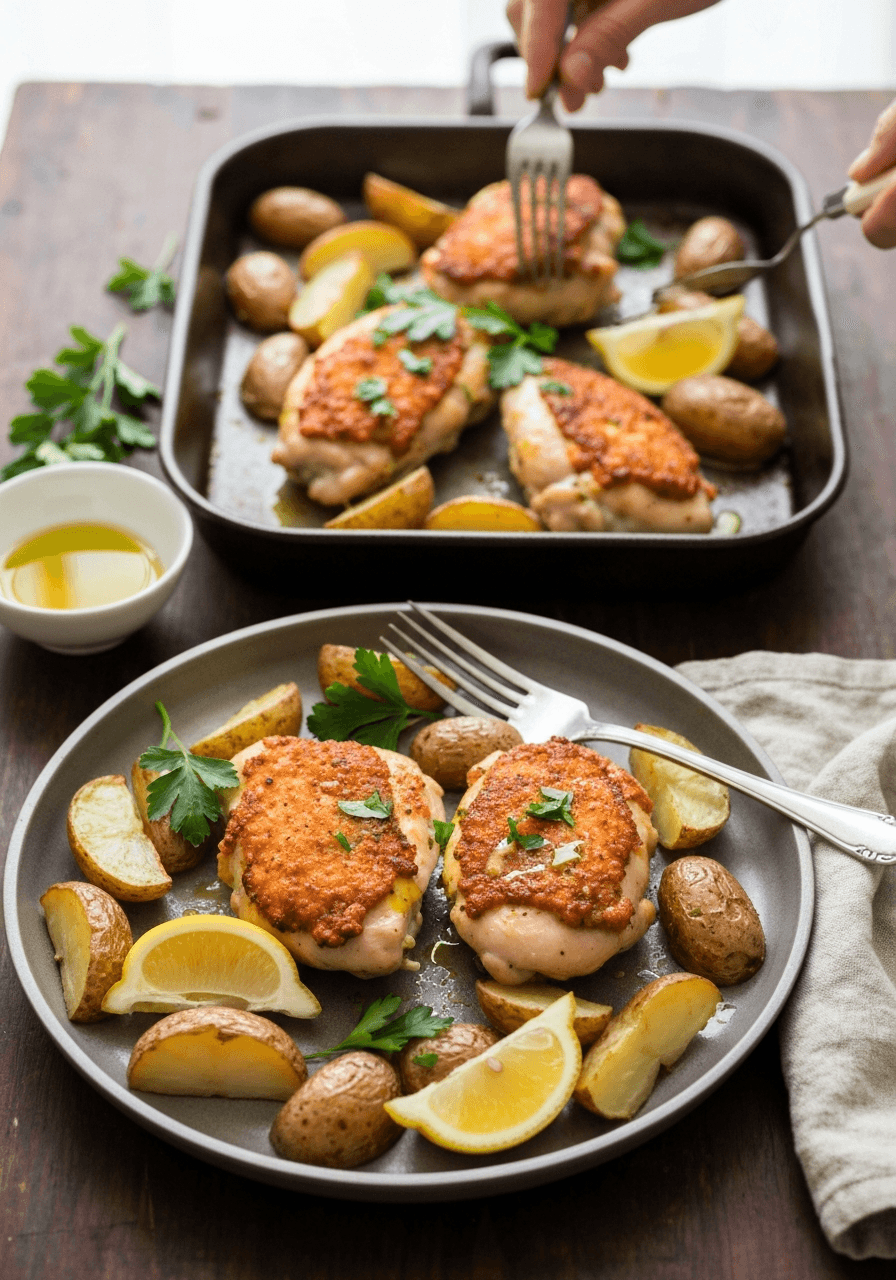 Sheet-Pan Chicken & Potatoes