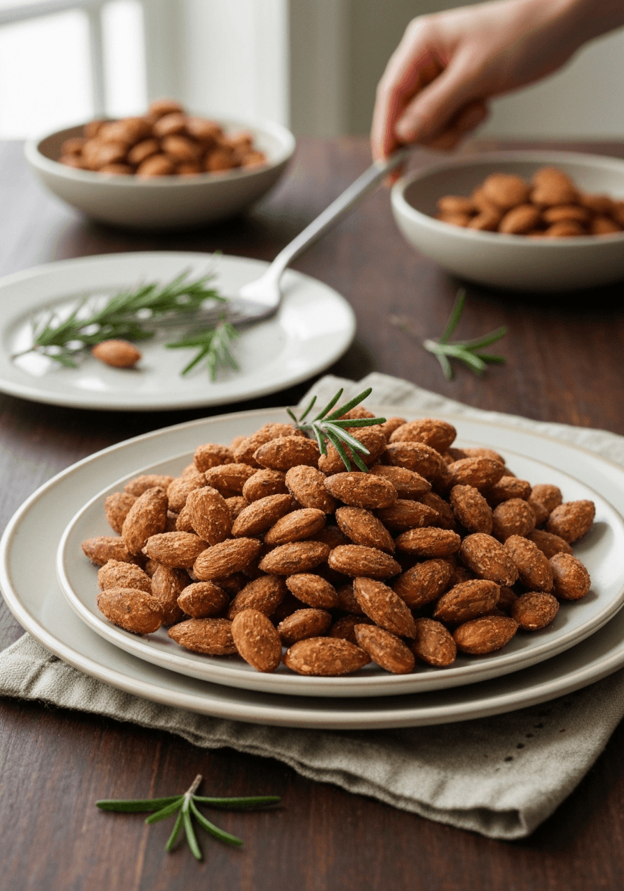 Spiced Nuts — Rosemary Marcona Almonds