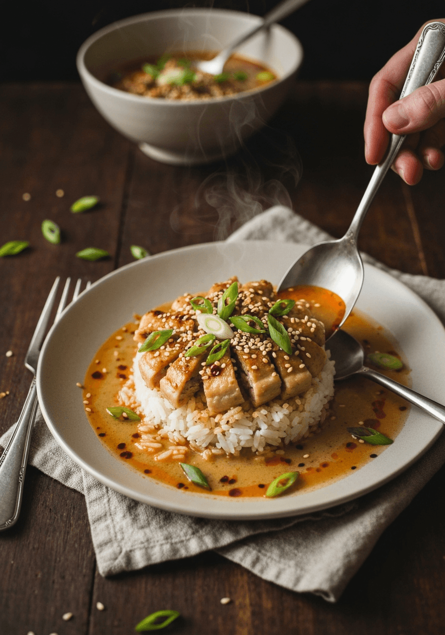 Sticky Coconut Chicken & Rice