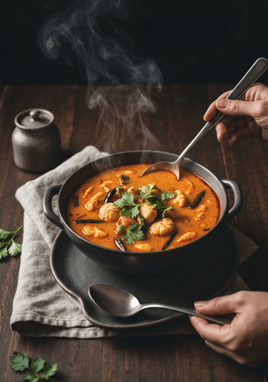 Experience the vibrant flavors of Thailand with this authentic Tom Yum soup. A perfect balance of spicy, sour, and aromatic, it's a culinary adventure in every spoonful.