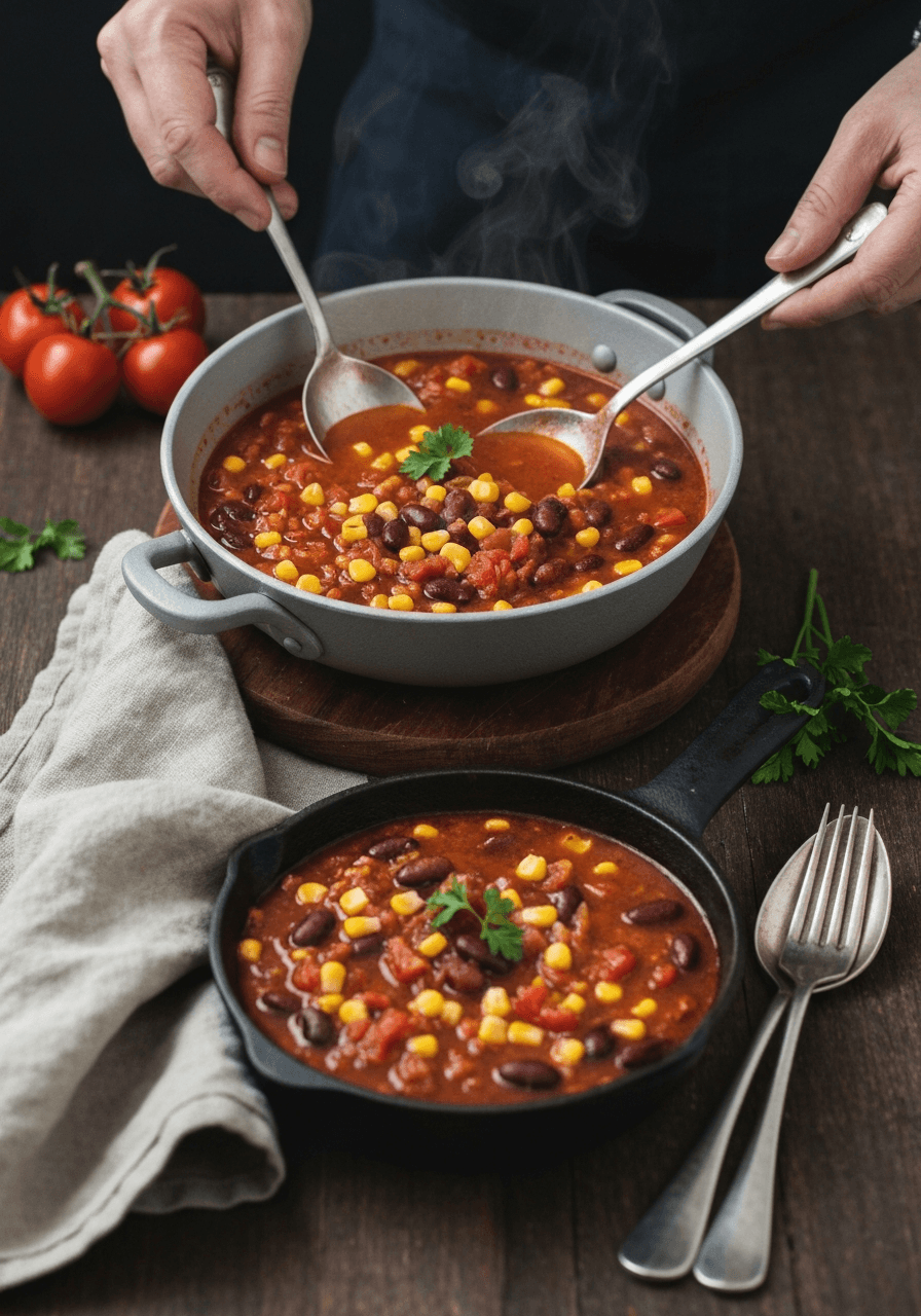 Vegetarian Skillet Chili recipe