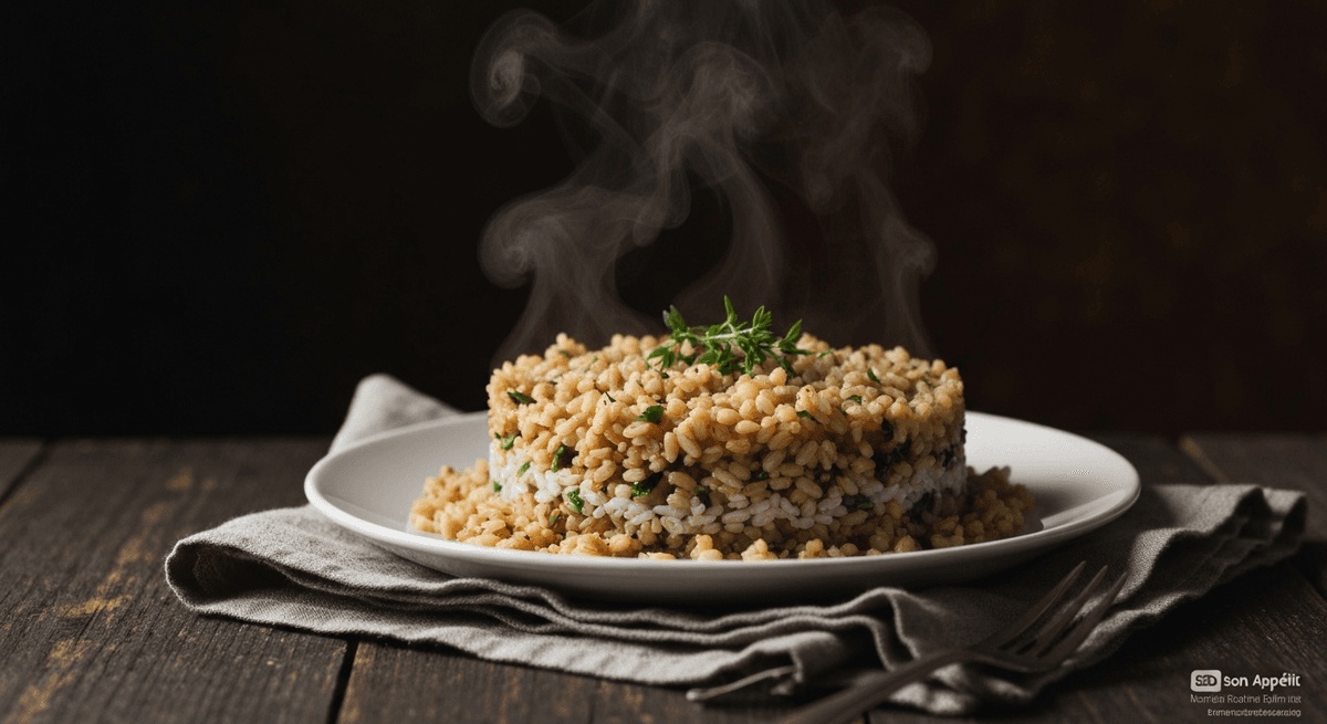 Containers of cooked whole grains with a simple reheating guide concept