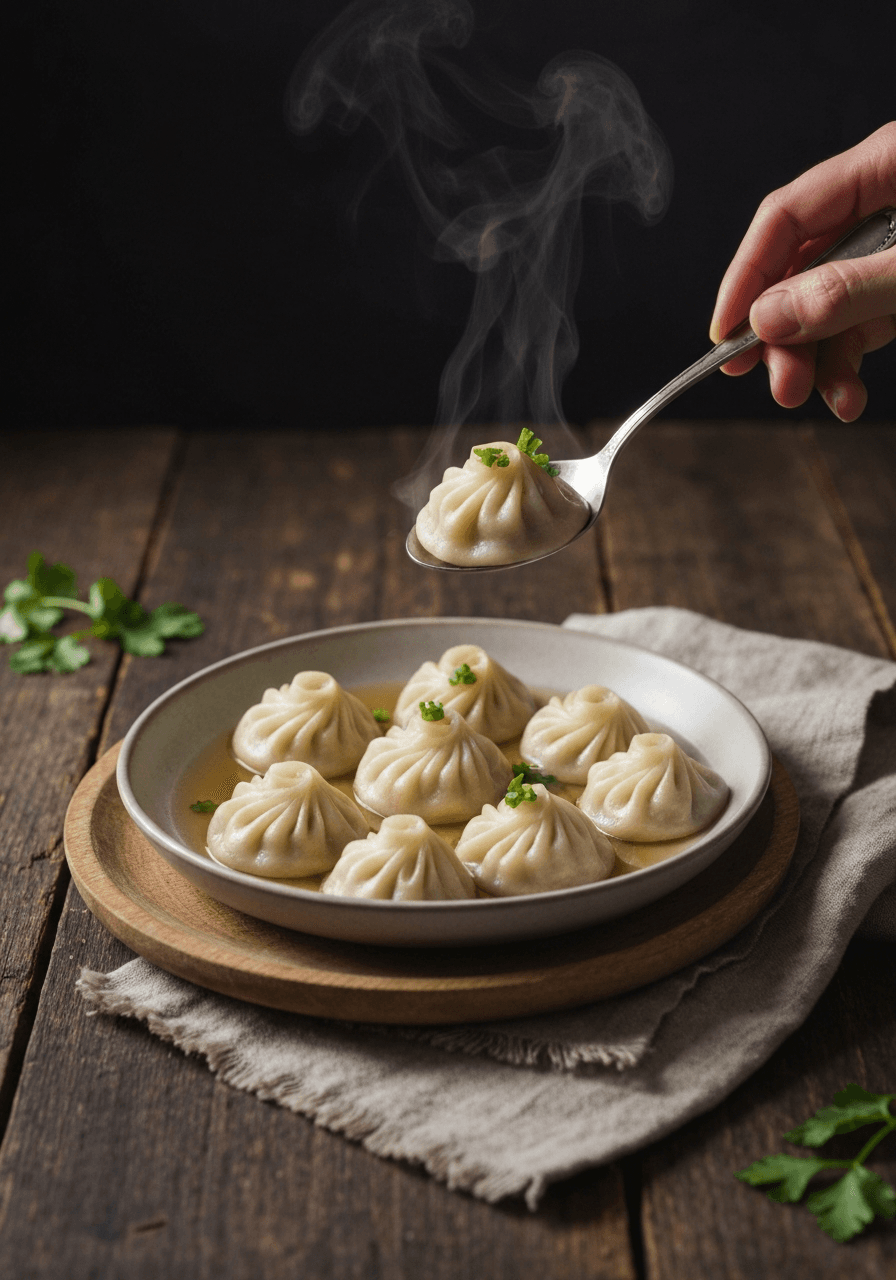 Experience the exquisite burst of flavor with homemade Xiaolongbao – delicate soup dumplings that are a true Shanghai specialty.